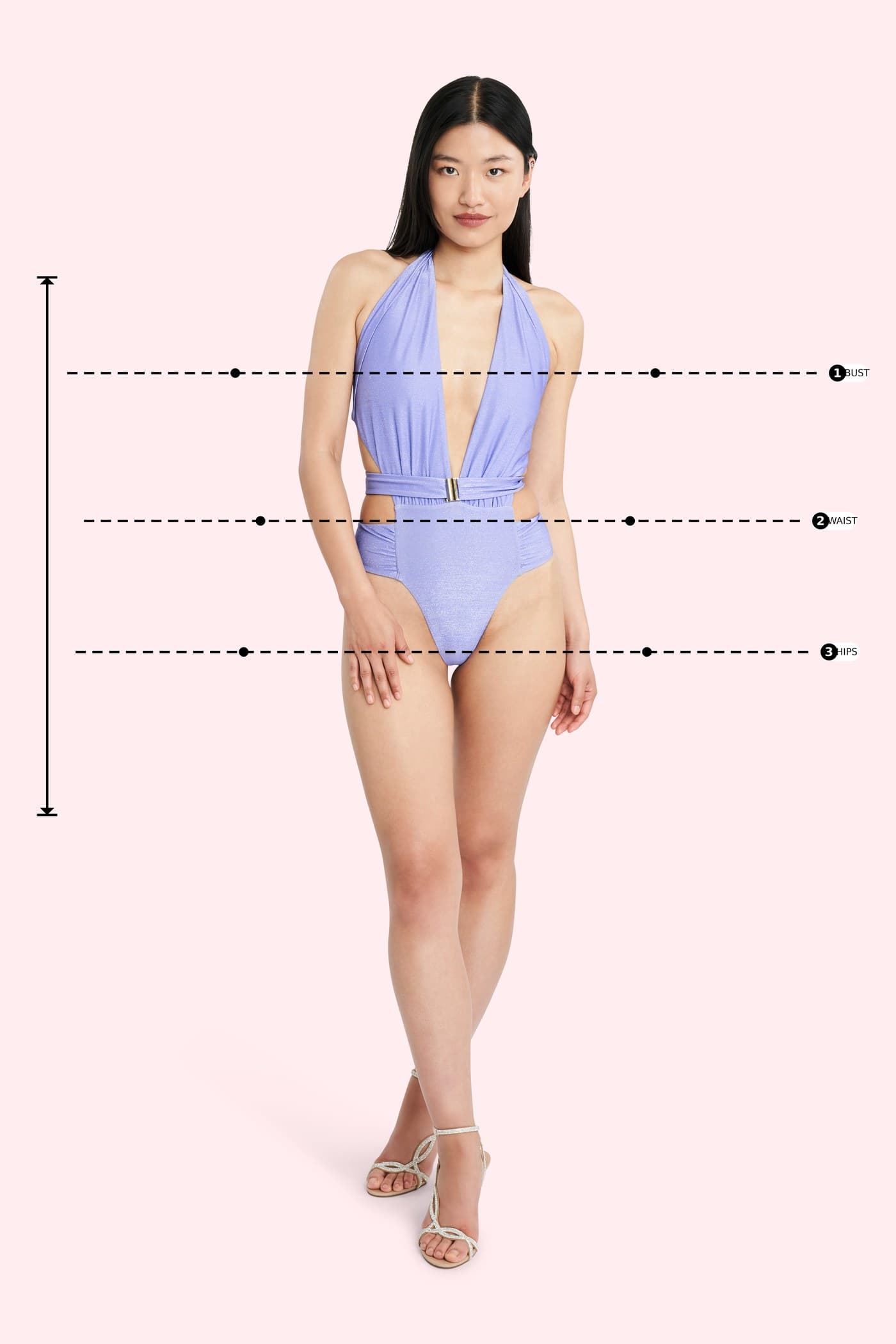 Verella Daisy One-Piece — measurement reference