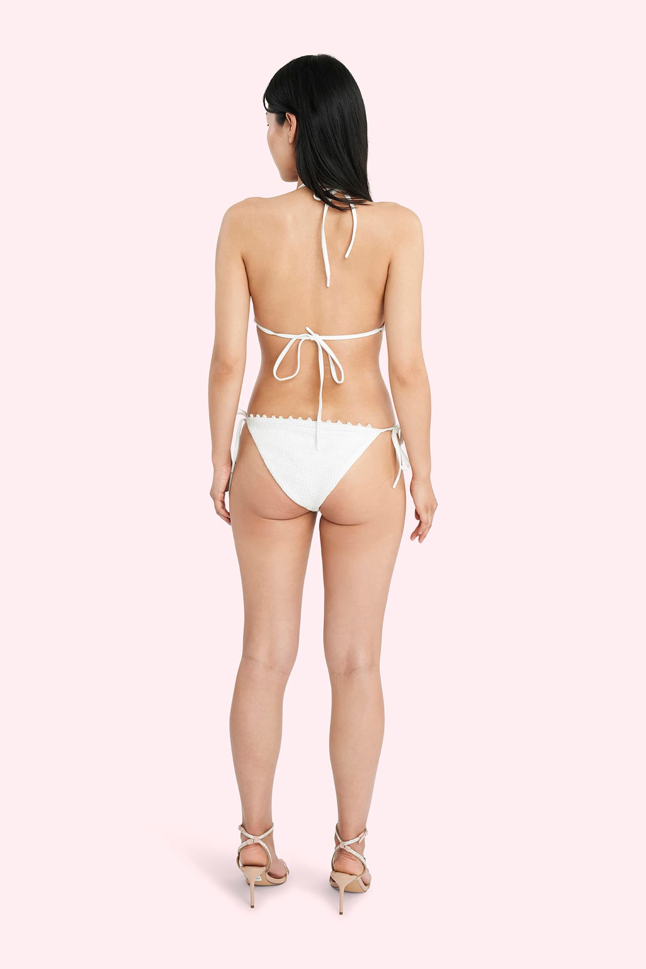 Luna Tie Side Pearl Bikini Bottoms 6